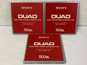 ★☆ク401 SONY オープンリールテープ メタルリール DUAD-11-1100-BL 3本 まとめ売り☆★