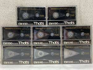 ●○ク381 That's 太陽誘電 カセットテープ HIGH POSITION NEW SUPER ALLOY EM-X90 他 8本セット○●