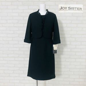 ★●⑭ 未使用 JOYSISTER ジョイシスター レディース スーツ 2点セット 黒 7号 ジャケット ワンピース セットアップ 礼服 喪服 フォーマル