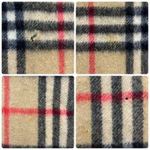 ◯ BURBERRY バーバリー カシミヤ100% ノバチェック マフラー ストール レディース ブラウン イングランド製 英国 チェック柄 男女兼用_画像7