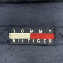 ◯ 90s TOMMY HILFIGER トミーヒルフィガー マウンテンパーカー ナイロンジャケット 旧タグ メンズ ネイビー XLサイズ ロゴ 刺繍 古着_画像7