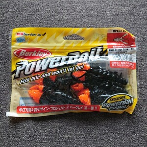  Berkley power Bait rental micro - black orange Claw unused 6ps.