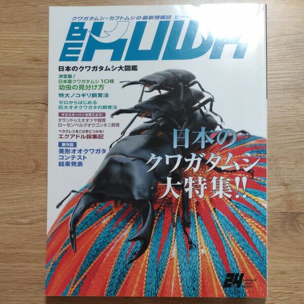 BE-KUWA　ビークワ 24夏号 　「日本のクワガタムシ大特集」