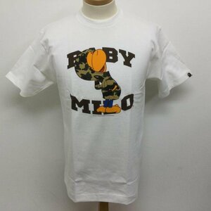 アベイシングエイプ BABY MILO ベイビー マイロ 迷彩パーカー ロゴプリント 半袖Tシャツ 日本製 金刺繍タグ Tシャツ Tシャツ M