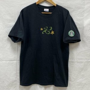 古着 STARBUCKS スターバックス Hawaii ハワイ限定モデル Hanes Tシャツ Tシャツ - 黒 / ブラック ロゴ、文字 X プリント