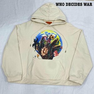 古着 WHO DECIDES WAR フー・ディサイズ・ウォー Roots of Peace cotton hoodie XL パーカー パーカー XL ロゴ、文字 X プリント