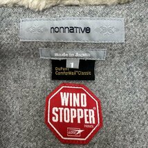 ノンネイティブ 08AW ゴアテックス WINDSTOPPER ツイード 裏ボア ハンティング コート コート コート 1 灰 / グレー_画像3