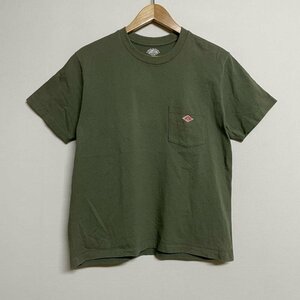 ダントン Danton 半袖 クルーネック ポケットTシャツ JD-9041 21S-HS-001 Tシャツ Tシャツ 36 カーキ / カーキ