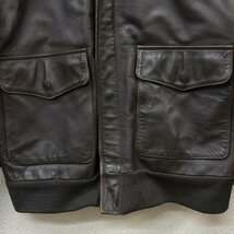 古着 中田商店 A-2 TALON ZIP レザー フライト ジャケット、上着 ジャケット、上着 40_画像3