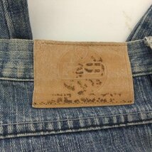 古着 LOT29JEANS ルー二ーテューズ アートプリント 極太ジーンズ デニムパンツ 裾カットオフ パンツ パンツ XL プリント_画像7