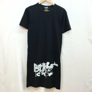 ブラックコムデギャルソン プリント ロングTシャツ AD2011 12ss Tシャツ Tシャツ S 黒 / ブラック