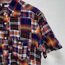 デラックス DELUXE CLOTHING 胸ポケット 半袖シャツ シャツ、ブラウス シャツ、ブラウス L マルチカラー / マルチカラー チェック_画像4