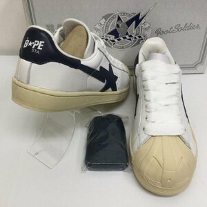 アベイシングエイプ BAPE STA 2008FS-004 SKULL STA スカルスタ ローカットスニーカー トゥキャップ スカル 替え紐・箱付 スニーカー