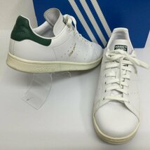 アディダス FX5522 STAN SMITH スタンスミス レザースニーカー ローカット 箱付 スニーカー 28.0cm 白 / ホワイト X 緑 / グリーン_画像1