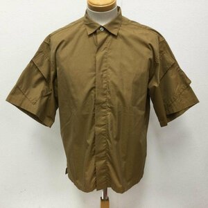 ＵＳＥＤ古着 WELLDER ウェルダー WM19SSH06 FLAP POCKET SHORT SLEEVE SHIRT フラップポケット 半袖シャツ 609 4 茶 / ブラウン