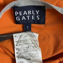 パーリーゲイツ PEARLY GATES サイドメッシュ Vネック プルオーバーブルゾン ゴルフウェア 055-121067 1 橙 / オレンジ ロゴ、文字_画像9