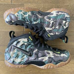 【1スタ！】Nike Air Foamposite pro camo エア フォームポジット カモ 迷彩 ビンテージ 古着 travis scott supreme US10 28cm 激レア