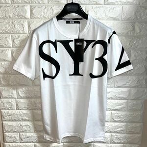 【新品】SY32 bysweetyears／クルーネック ビッグロゴ Tシャツ カットソー スポーツウェア Lサイズ