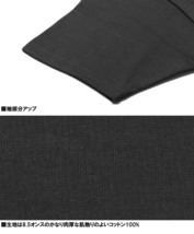 【新品】 LL ブラック FRUIT OF THE LOOM(フルーツオブザルーム) 半袖 Tシャツ メンズ ヘビーウェイト 8オンス 厚手 無地 クルーネック カ_画像9