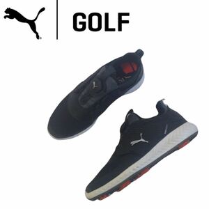 着用少極美 履き心地抜群 PUMA GOLF IGNITE PWR ボア ゴルフシューズ ゴルフスパイク メンズ25.5cm プーマ ゴルフウェア イグナイト2403263