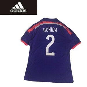 特大Oサイズ 新品同様 adidas社 日本代表 内田篤人 JFA ユニフォーム ゲームシャツ メンズ アディダス サッカー ワールドカップ 2403282