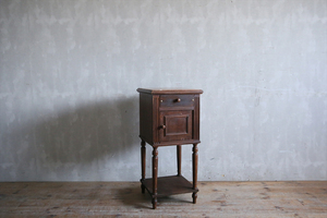  France antique * wooden * marble side cabinet / night table / old tree desk / display shelf / stand for flower vase / store furniture / display / French Vintage furniture 