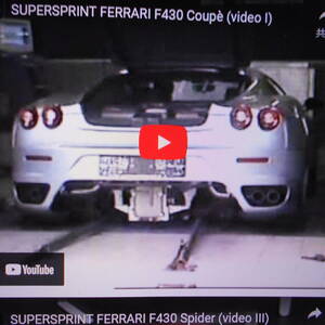  ★★ Super Sprint Подлинный Ferrari F430 Задний глушитель + конечная труба (A002-294) 100φw левый и правый проверка транспортного средства ⑪ ★ ★