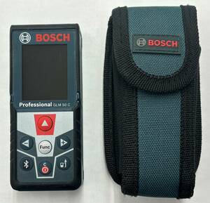 54S 【中古品】BOSCH　データ転送レーザー距離計　GLM50C　動作確認済　キャリングケース付