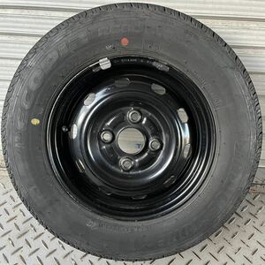 (4)★溝アリ★アトレー 12インチ 4.00B 軽トラ ダイハツ純正スチールホイール 145/80R12 １本 エコピア ☆ブリヂストン低燃費タイヤ☆