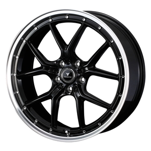 TOYO PROXES CF3 195/50R19 NOVARIS ASSETE S1 BLACK/RIM POLISH 19インチ 8J+45 5H-114.3