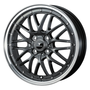 TOYO PROXES TR1 165/55R15 NOVARIS ASSETE M1 GUN-META/RIM POLISH 15インチ 4.5J+45 4H-100