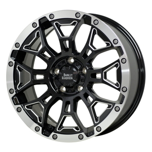 TOYO PROXES R1R 255/35R18 BARKLEY HARDROCK ELBERT ブラックサイドマシニング+リムポリッシュ 18インチ 7.5J+38 5H-114.3