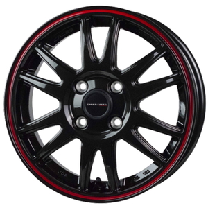 TOYO PROXES R1R 195/55R15 CROSS SPEED CR6 グロスガンメタ+レッドライン 15インチ 5.5J+43 4H-100