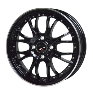 TOYO PROXES R1R 205/55R16 Precious HM-3 ブラックリムポリッシュ 16インチ 6J+40 4H-100