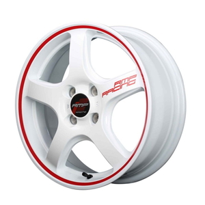 TOYO PROXES R1R 205/55R16 RMP RACING R50 ホワイト+リムレッドライン 16インチ 6J+43 4H-100