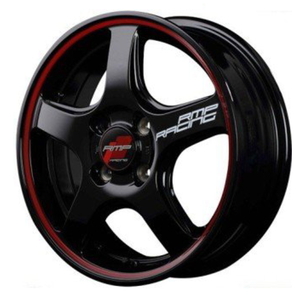 TOYO TRANPATH mp7 205/60R16 RMP RACING R50 ブラック/リムレッドライン 16インチ 6J+43 4H-100