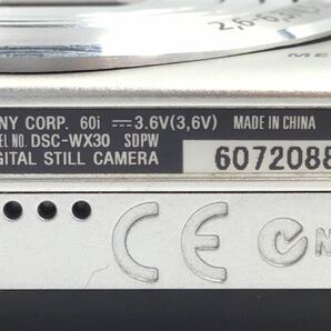 72088 【動作品】 SONY ソニー Cyber-shot DSC-WX30 コンパクトデジタルカメラ バッテリー付属の画像9