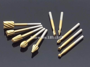  titanium coat drill bit 10 pcs set postage fixation 94 jpy ( drilling shaving dragon ta- router grinding cut . ironworking woodworking electric driver )