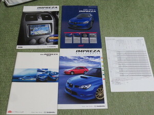 GDB GDA GGA series Subaru Impreza WRX main catalog 2005 year 6 month issue SUBARU IMPREZA WRX brochure June 2005 year STI. publication 
