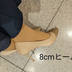卒業式 入学式 ヒール靴 8cmヒール 24.5cm