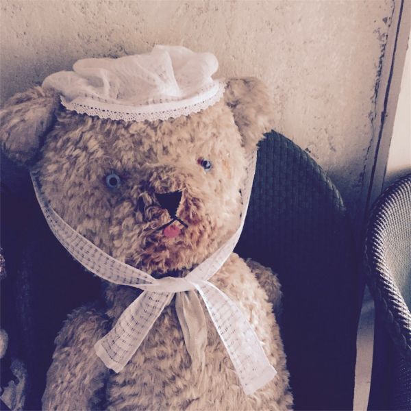 法国古董蕾丝帽子适用于空气仙子泰迪熊亚麻帽子女仆帽子手工娃娃维多利亚时代, 玩具熊, 泰迪熊将军, 体长10cm - 30cm