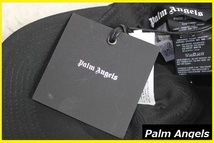 【送料無料】新品パームエンジェルス（Palm Angels） コットン　ロゴベースボールキャップ　(黒×白：ブラック×ホワイト）　ロゴキャップ_画像10