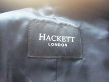 新品 HACKETT LONDON ハケットロンドン 英国 インク ブルー 紺 青 ウール モヘア ベスト ジレ 定価32780円 44 国内正規品_画像4