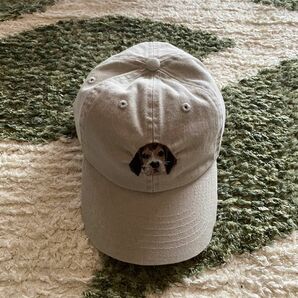 帽子 犬 ベージュ RIVER UP Animal Embroidery Cap BEIGE 23FA-I atmos