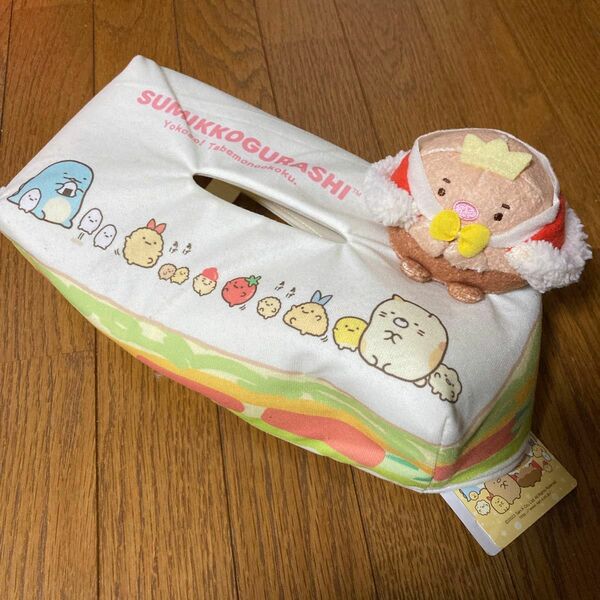 【とんかつ王】すみっコぐらし ようこそ！たべものおうこく サンドイッチティッシュBOXカバー