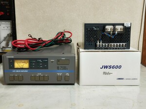 430MHz EME用230Wリニアアンプ+安定化電源 東京ハイパワーHL-250UFx TDKラムダJWS600-12 動作品