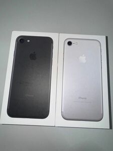 iPhone7 32GB シルバー、ブラックの空箱(SIMピン、シールあり) Apple