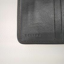 セリーヌ 三つ折り財布 マカダム デニム CELINE ブラック メンズ ウォレット コンパクト 男性用　黒　 ◆3107/SBS通り店_画像5