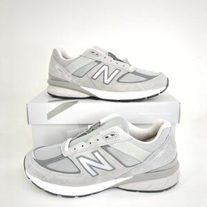 【未使用品】 NEW BALANCE ニューバランス メンズ SIZE 28cm 990V5 M990GK5 ライトグレー 箱・タグ付 ◆3102/掛川店