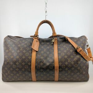 ルイヴィトン キーポル・バンドリエール60 M41412 モノグラム レザー 旅行かばん ボストンバッグ LOUIS VUITTON ビス取れ ◆3107/SBS通り店